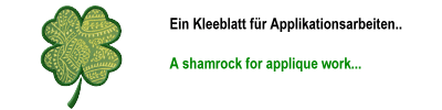 Kleeblatt Applikation