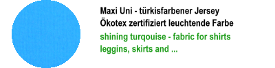 Maxi Uni türkisfarbener Jersey