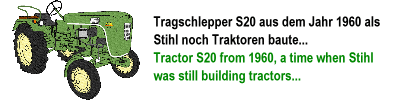 Stihl S20 Tragschlepper 1960