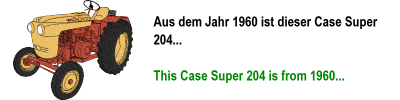 Case Super 204, 1960