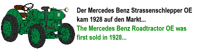 Mercedes Benz Strassenschlepper OE