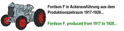 Fordson F Ackerausführung