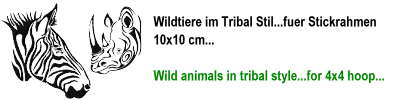 Animal Heads Tribal Style