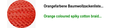 Zackenlitze Schmal Orange
