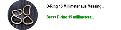 D-Ring Messing 15mm